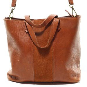 Madewell Leather & Suede Handbag Over the Shoulder Crossbody Purse Brown